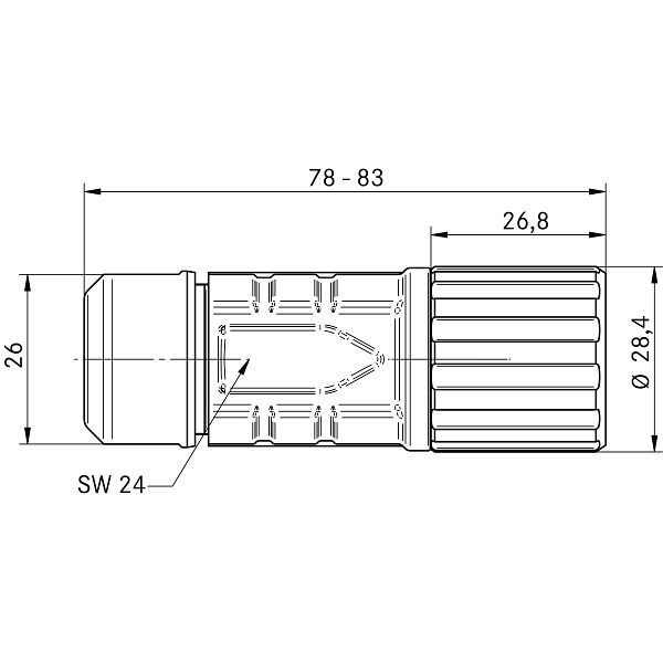 LAPP Rundsteckverbinder EPIC® POWER LS1 D6 5+PE 10,5-15,5, VE: 20 Stück, 73000007