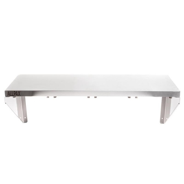 ALLPAX Gewürzbord / Edelstahl Wandregal für 4x GN 1/6, 80 x 30 cm, 10011862