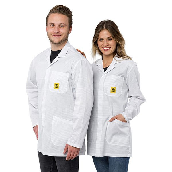 SafeGuard ESD-Arbeitsmantel 1/2 "Pro Line", weiß, Größe 4XL, DSWL42502