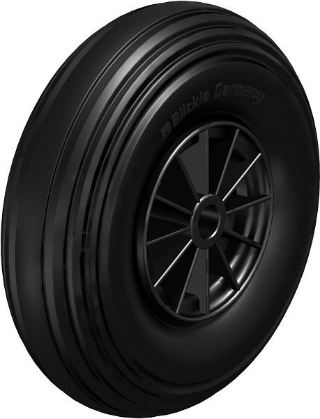 Blickle VPP 256/20G Rad aus Vollgummi, Schwarz, 494823