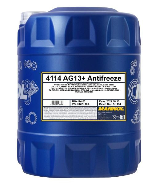 MANNOL 4114 Frostschutzmittel AG13+ Advanced, VE: 20 l, MN4114-20