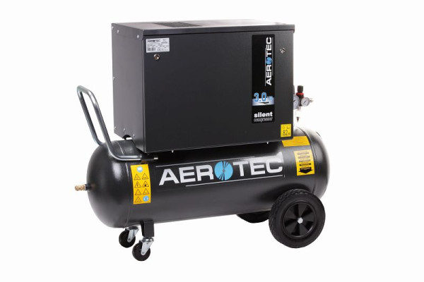 AEROTEC Druckluft Kolbenkompressor Super SILENT 90, Keilriemen, 25184301