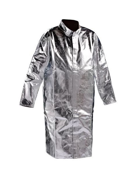 Jutec Hitzeschutzmantel, 120 cm, 1000°C Strahlungshitze, Aramidgewebe JT500KAHV, Größe: 66, HSM120KA-3-66