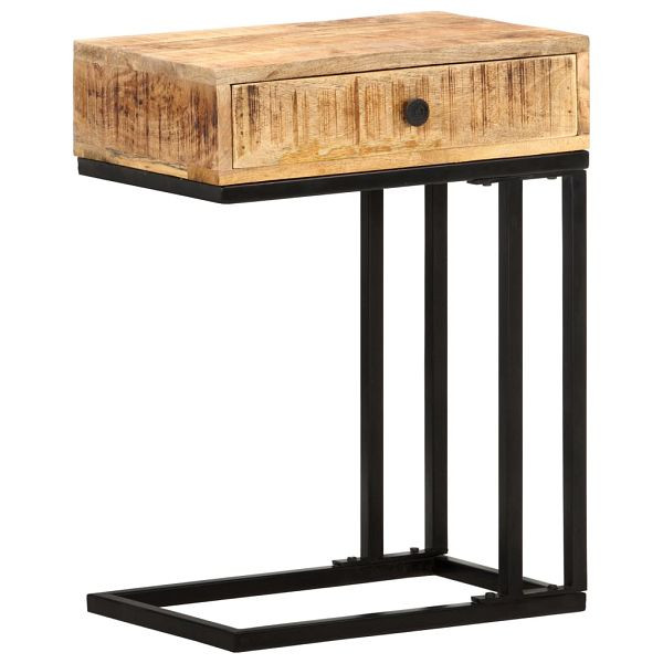 vidaXL Beistelltisch U-Form 45x30x61 cm Mango Massivholz, 289091