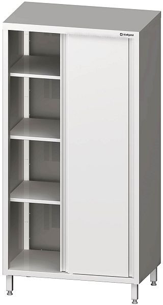 Stalgast Hochschrank mit Schiebetüren, 1200x700x2000 mm, verschweißt, VHK12710