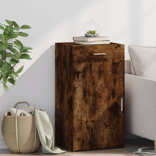 vidaXL Sideboard Räuchereiche 50x42,5x93 cm Holzwerkstoff, 846296