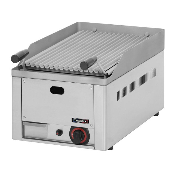Casselin Lavasteingrill, Rostfreier Stahl, Lavasteinplatte 5 Kg, CGPL