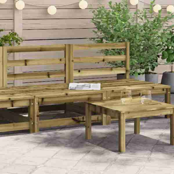 vidaXL Gartensofas ohne Armlehnen 2 Stück 70x70x67 cm Kiefernholz, 837927