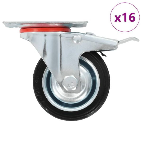 vidaXL Lenkrollen Set, Verpackungseinheit: 8 Stück 75 mm, 277946