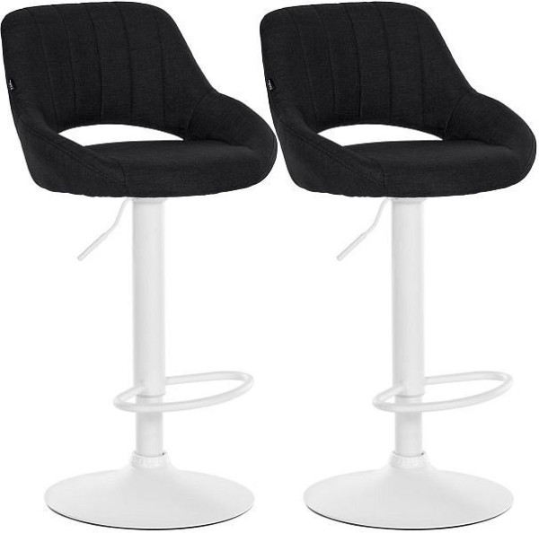 CLP Barhocker Milet Stoff W, schwarz, VE: 2 Stück, 324419