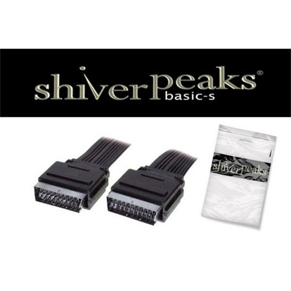 shiverpeaks BASIC-S, Scart-Stecker auf Scart-Stecker, flach, 2,0m, BS96104-1
