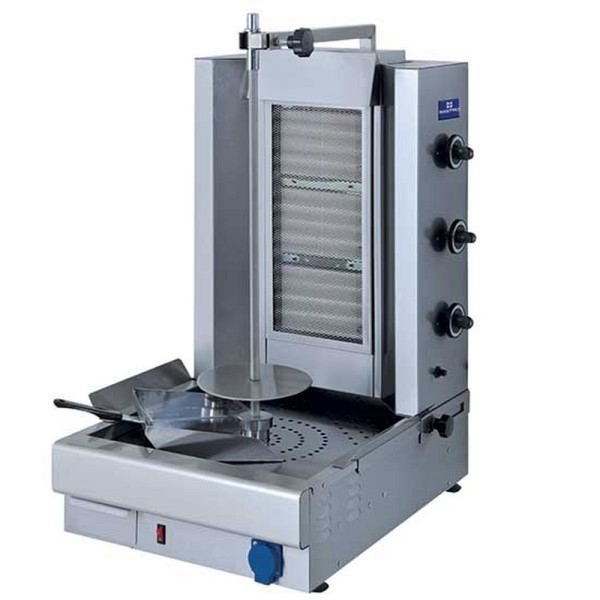 Mastro Gas-Dönergrill mit 3 Heizzonen, Motor unten, 30 kg, 9826N