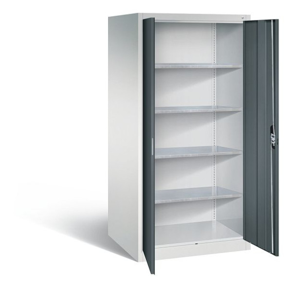 C+P Werkzeugschrank Acurado, H1950xB930xT800mm, Farbe: Lichtgrau / Anthrazitgrau, Muldengriff, 8924-00 S10179