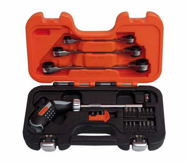 Bahco Bit-Ratschen-Schraubendreher-Satz, Pistolengriff, 25-teilig, 808050P-25