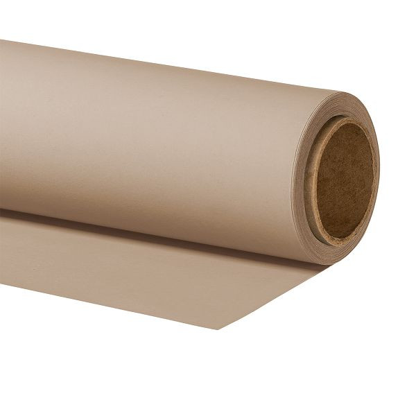 Walimex pro Hintergrundkarton 2,60 x 10 m light beige, robuster Fotohintergrund aus Karton, Fotoleinwand als Backdrop, 1023529