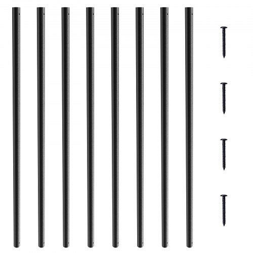 VEVOR Metallbaluster für Treppen, 19 x 19 x 810 mm lang, dekorative Aluminium-Geländerstäbe, 101er-Packung Deckbaluster, YXKLGZ32YC10P31SIV0