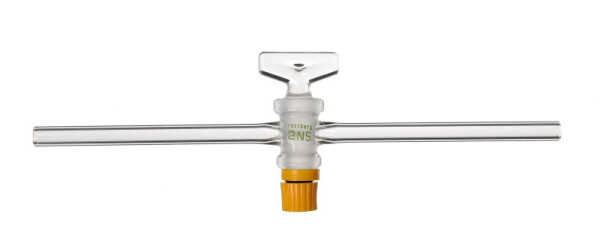 Rettberg Einwegverbindungshahn, massives Glasküken NS 14,5/4,0 mm Bohrung, 134501109