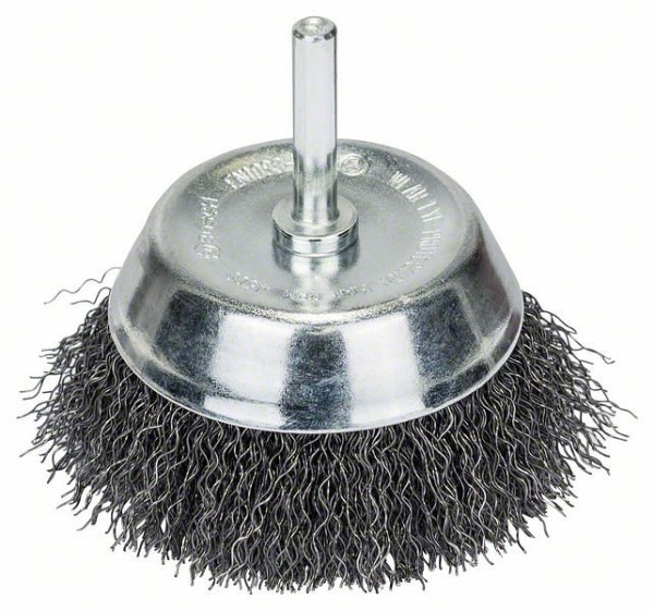 Bosch Topfbürste für Bohrmaschinen, gewellter Draht, 75 x 6 mm, VE: 30 Stück, 2607017123