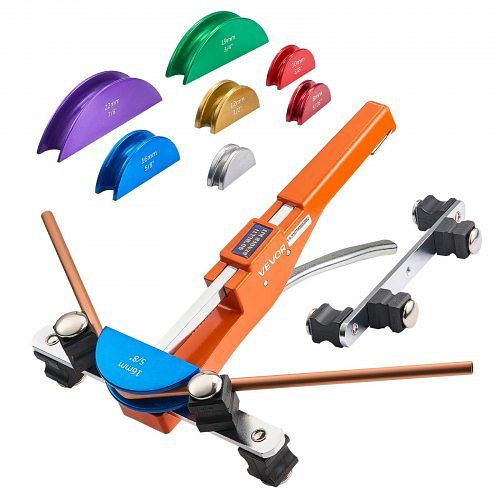 VEVOR Rohrbiegegerät 6-22 mm, bis 90°, 7 farbige Aluminiumbacken, für Kupferrohre in HLK & Kältetechnik, JLSDWGJJXKZXCU7UC001V0