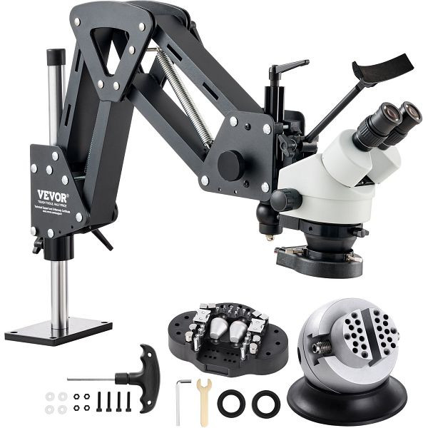 VEVOR Multidirektionales Mikroskop Federhalterung Kugelschraubstock 7X-45X, WXQJTZHXDWNX0FPKWV9