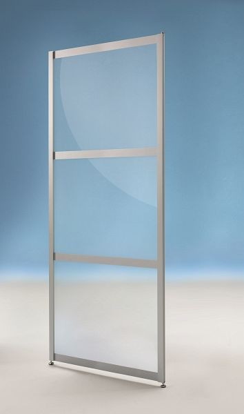 BST Einzelwand Typ C, 3-teilige Optik, ESG-Klarglas, 610x24x1900mm, SCREEN C60019-SG