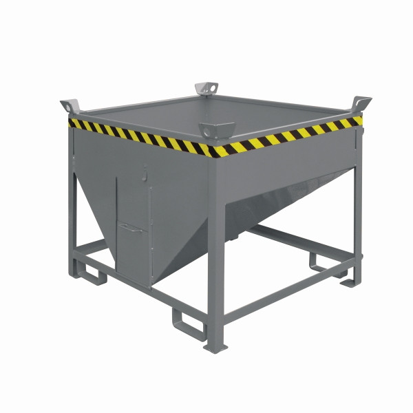 Eichinger Industrie Silobehälter mit Auslaufschieber, 750 Liter anthrazitgrau, 20541000000096