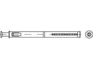 ART 88516 FISCHER-Fensterrahmendübel F 8 S 120 VE=S (50 Stück)