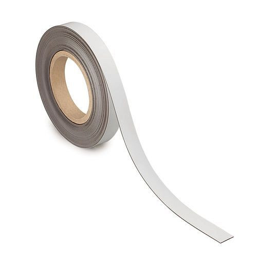 MAUL Kennzeichnungsband magnetisch, 10 m x 20 mm x 1 mm, weiß, 307926
