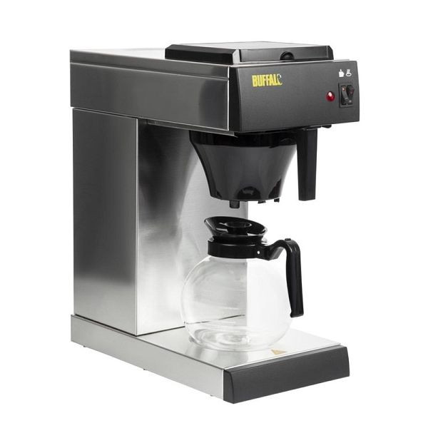 Buffalo Kaffeemaschine Glaskanne 2L, 2000 W, stilvolle und langlebige Edelstahlkonstruktion, CT815