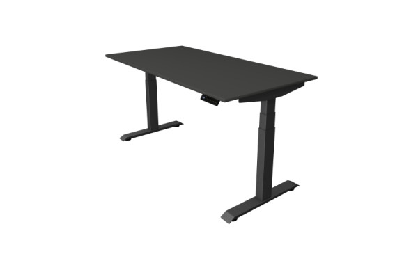 Kerkmann Sitz-/Stehtisch Move 4, B 1600 x T 800 mm, elektrisch höhenverstellbar von 640-1290 mm, anthrazit, 10080613