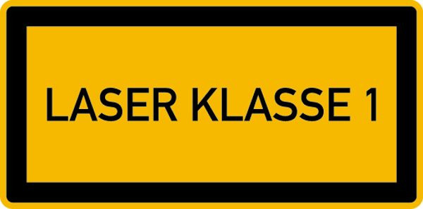 Schilder Klar Maschinenkennzeichnung Laser Klasse 1, 52x26 mm Folie selbstklebend, 7405/60