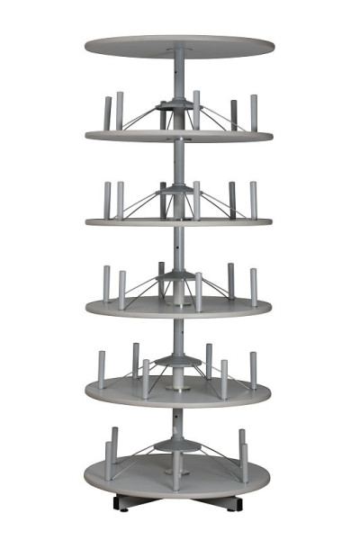Gürkan Ordnerdrehsäule, 80,5 x 0 x 200 cm, Lichtgrau, TFR.5, 100356