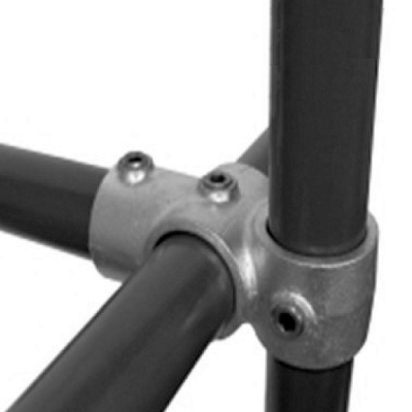 Stein HGS Kreuz-T-Stück kombiniert, aus Temperguss, Rohr Ø 34 mm, VE: 10 Stück, 62542.0002