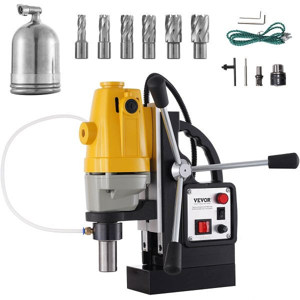 VEVOR 1100 W Magnetbohrmaschine mit 1-1/2 Zoll (40 mm) Bohrdurchmesser MD40 12000 N Magnetkraft 670 U/min, CLZTJJKX640MMKJMHV2