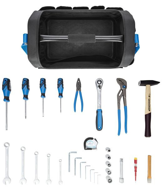 GEDORE Werkzeugsortiment in Tasche mit Griff, 29-teilig, 3100448