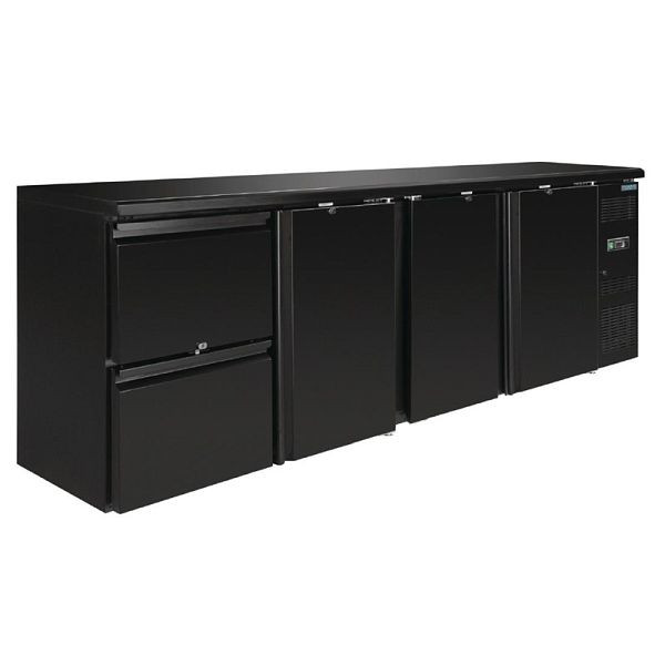 Polar Serie U Barkühlschrank - 3-türig plus 2 Schubladen, GL188