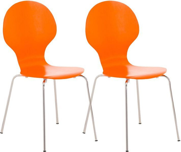 CLP Besucherstuhl Diego, orange, VE: 2 Stück, 15972809
