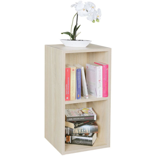 Wohnling Standregal Holz 30x60x30 cm Modern Sonoma Klein, WL5.176