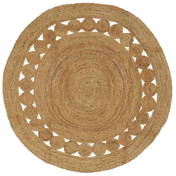 vidaXL Bereichsteppiche Natur Ø 150 cm Jute, 42010801