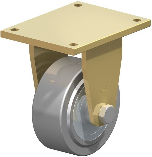 Blickle BS-SVS 200K Stahlgeschweißte Schwerlast-Bockrolle, Stahl, Grau, 279414