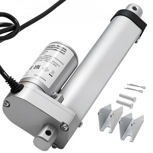 VEVOR 12V Linearantrieb, 101,6 mm, 15 mm/s, 1000 N, IP54, mit Montagehalterung für Schreibtische & Türen, CGXXZXQ4INCHGND8J001V9