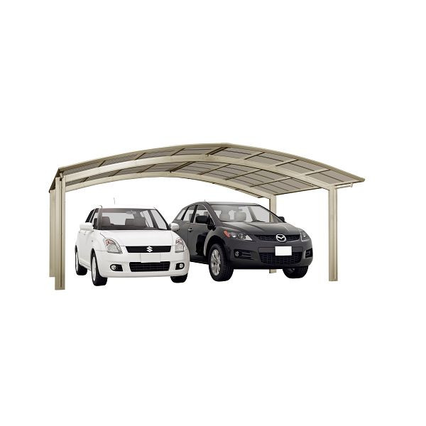 Ximax Aluminium Carport Portoforte Typ 80 M-Ausführung Edelstahl-Look, 78022