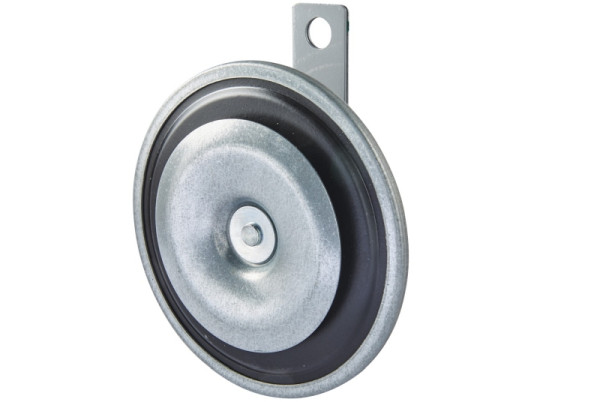 HELLA Horn, B36, 24V, 116dB(A), Frequenzbereich: 335Hz, Tiefton, Gehäusefarbe: grau, Flachsteckanschluss, 3BA 002 768-651