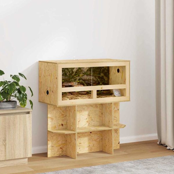vidaXL Terrarium Braun 80 x 40 x 40 cm OSB, 876724