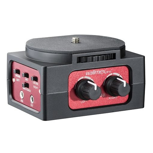 Walimex pro Audioadapter 101, Produktfarbe: Schwarz, Rot, 1021030, 4056929210309