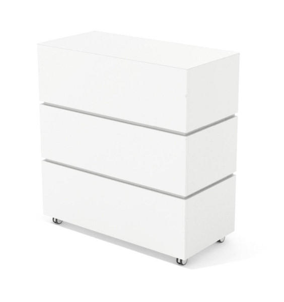 Deskin Theke LITTLE PEARL, Dekor weiß, B 1060 x T 505 x H 1133 mm, 288143