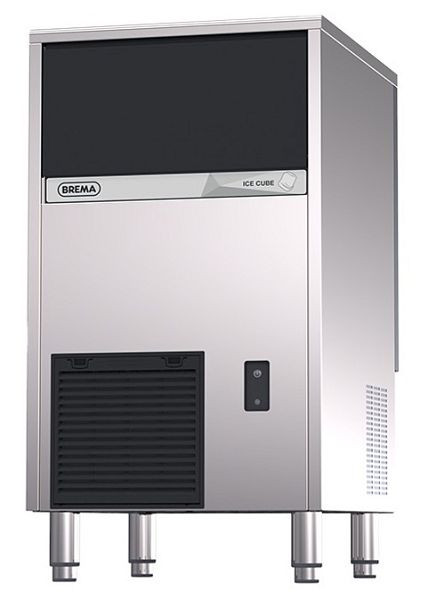Brema Eiswürfelbereiter als Kegeleiserzeuger, Eisproduktion: ca. 47 kg / 24 Stunden, Luftkühlung, R290, 450 W, 497x592x797 mm, MICE42HCA