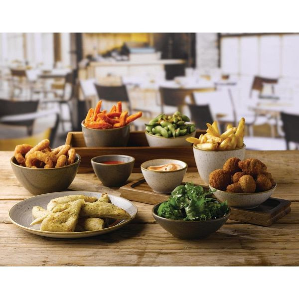 Churchill Stonecast Snackschalen, Gerstenweiß, 14 oz, 130 mm (12 Stück), FA639