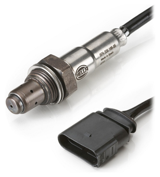 HELLA Lambdasonde, 4-polig, vor Katalysator, Kabel: 720mm, 6PA 009 166-951