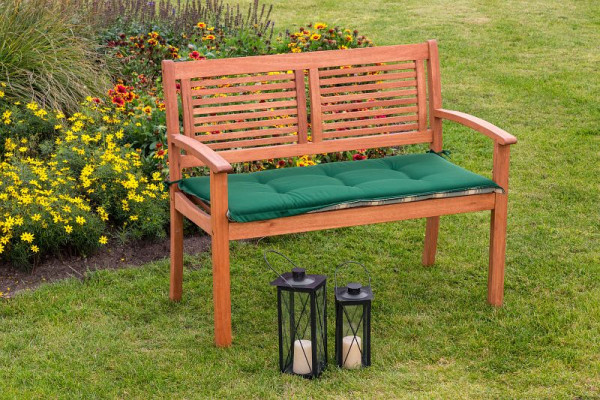 Merxx Kissen für 2er Bank, Wendekissen grün kariert/uni, 29572-100